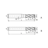 Solid carbide milling End mill HSC/HPC machining UM-4R - Makotools Industrial Supply Tools for Metal Cutting